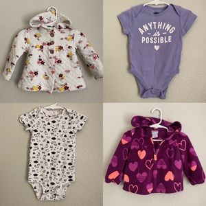 12m Set of Sweaters and Bodysuits